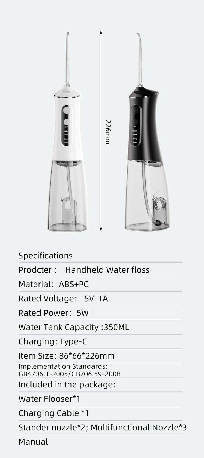 RSA31 Wholesale professional dental spa direct mini portable oral care irrigator device for home pharmacy