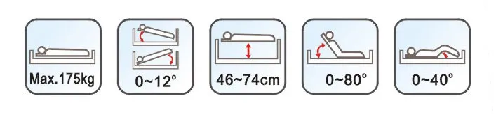 ORT3239WZF4 hospital bed with CE ISO FDA