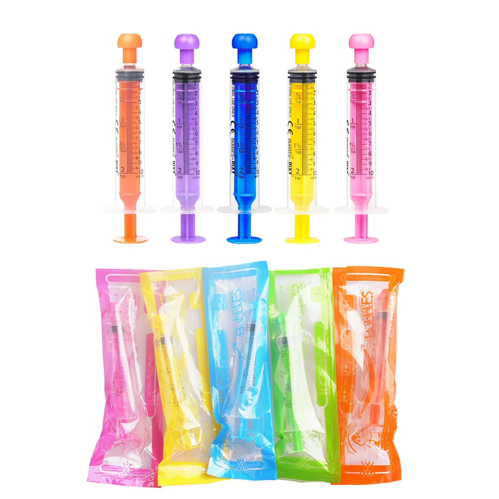5ml 10ml different Color Food Grade Plastic kids children Oral Feeding Syringe 5ml 10ml different Color Food Grade Plastic kids children Oral Feeding Syringe