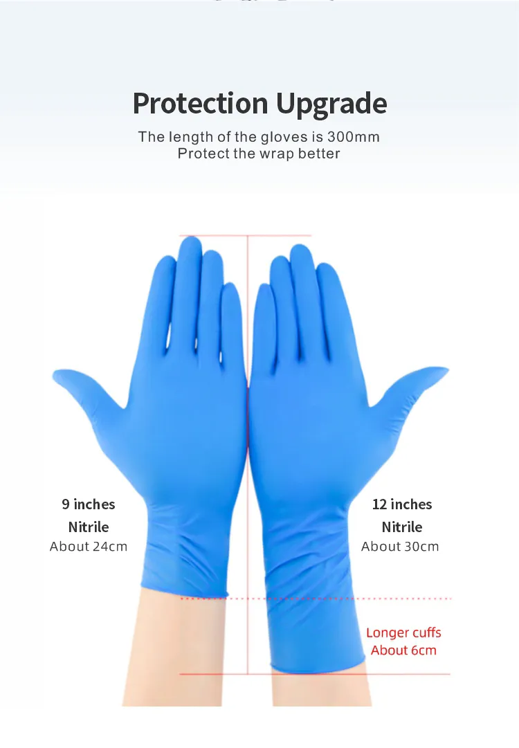 Green disposable nitril examination glove for hospital with powder free Green disposable nitril examination glove for hospital with powder free