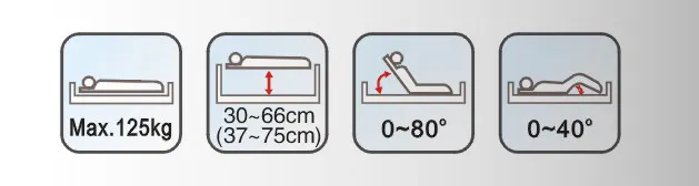 ORT3030W hospital bed with CE ISO FDA