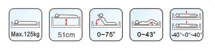 ORT3050W hospital bed with CE ISO FDA