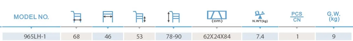 ORT965LH-1 Aluminum alloy Walking aids with CE ISO FDA