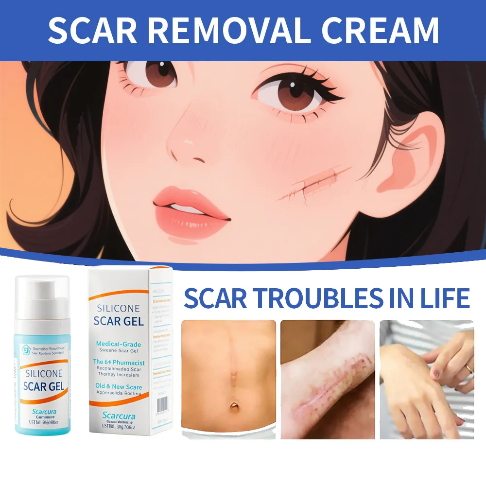 Medical Scar Removal gel with jar packing