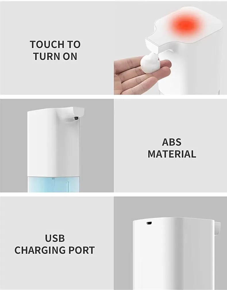 ABS Material Touchless Sensor Hospital Liquid Automatic Soap Gel Dispenser