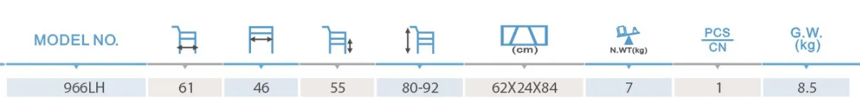 ORT966LH Aluminum alloy Walking aids with CE ISO FDA ORT966LH Aluminum alloy Walking aids with CE ISO FDA