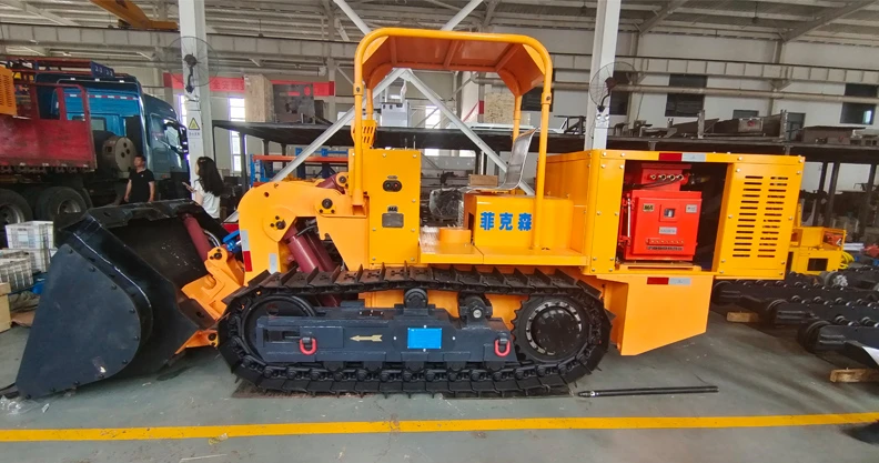 Side Unloading Rock Loader For Coal Mines