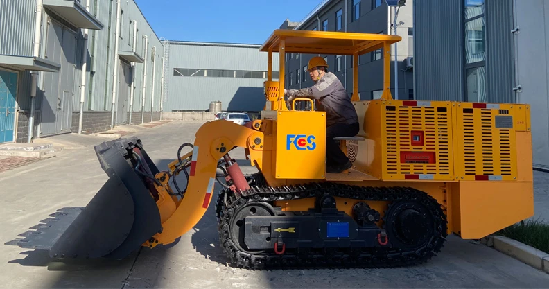 Side Dump Coal Mining Loader