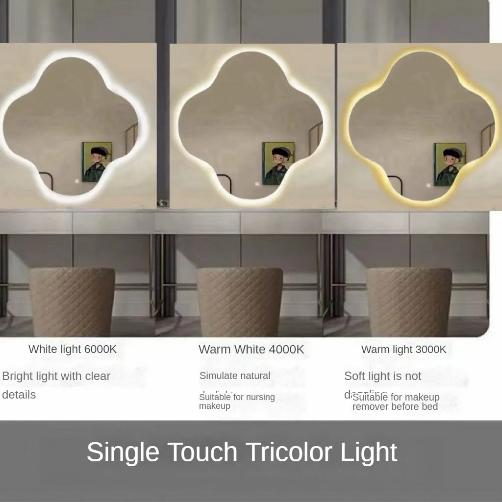 Elevate Your Space with the Artistic LED Wall Mirror