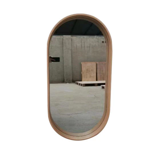 Factory Creative Oval Shape Wall Mirror MDF Bathroom Mirror Decoration Classical Make up Mirror 60x90cm 80x100cm or Customized