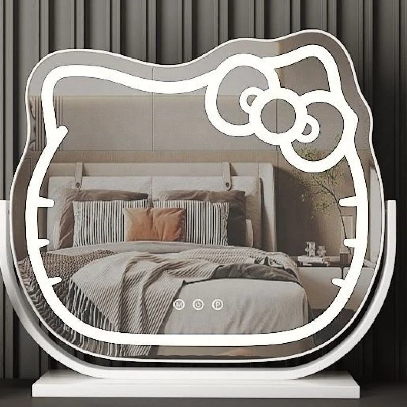 Art Deco Decorative Makeup Mirror with Light for Living Room Dressing