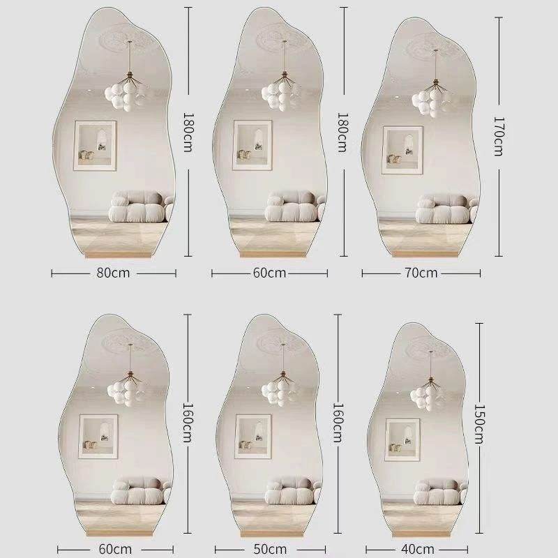 Modern Decorative Mirror for Entryway and Living Room LED