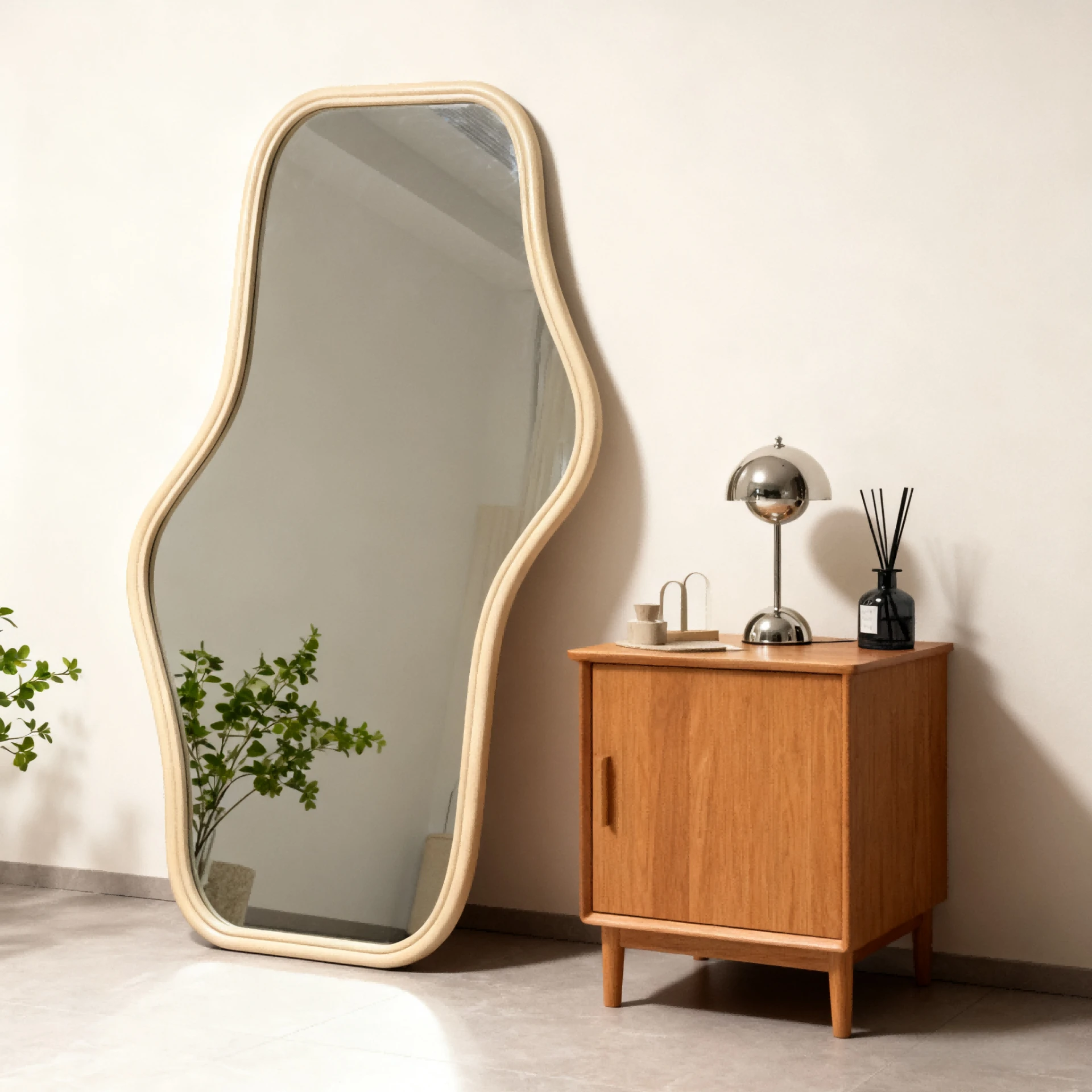 Curvy Silhouette Full-Length Decor Mirror