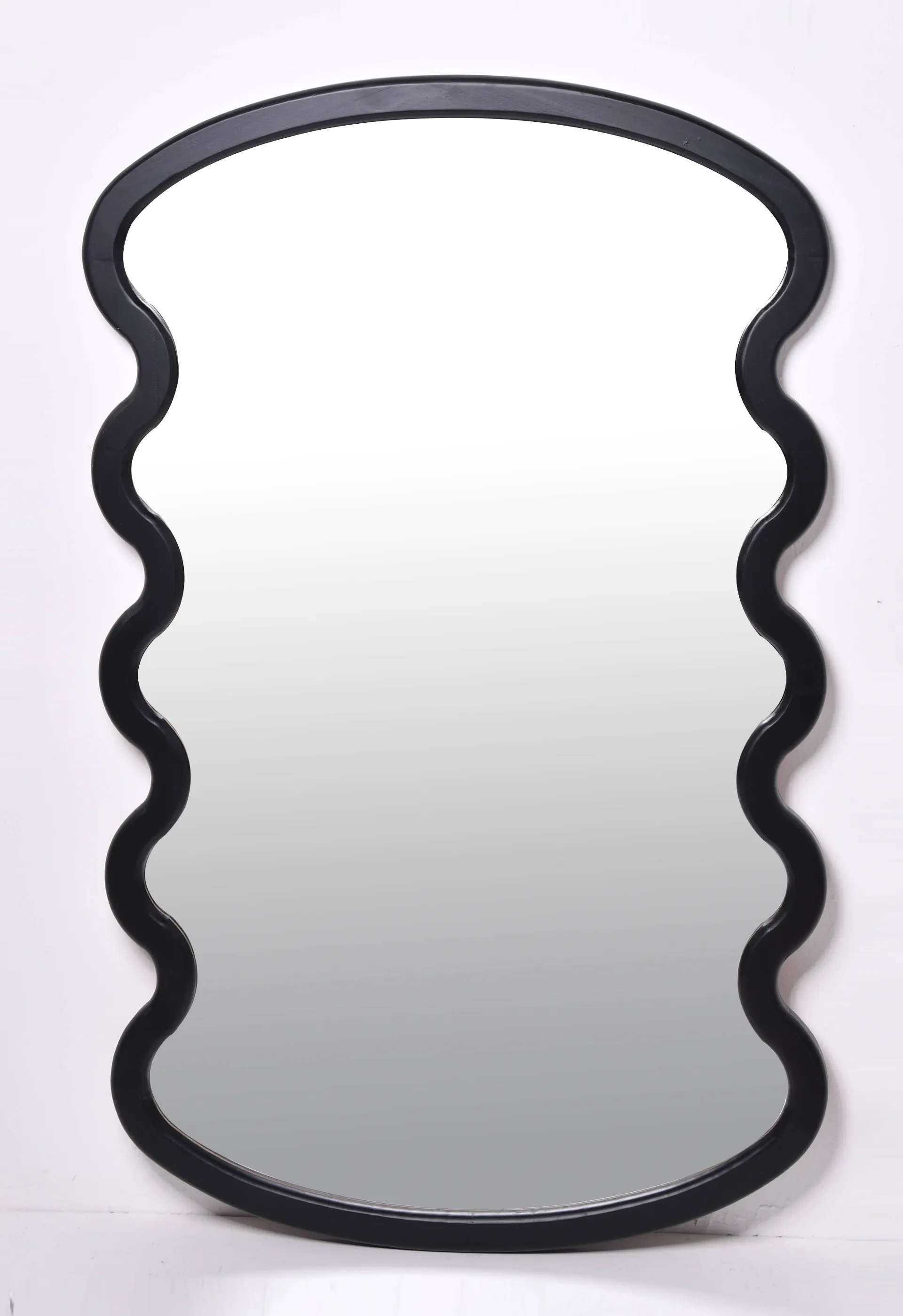 Handcrafted Large Wooden Wall Mirror with Bold Rustic Frame Cozy Modern Design for Traditional Interiors for Bedrooms Hallways