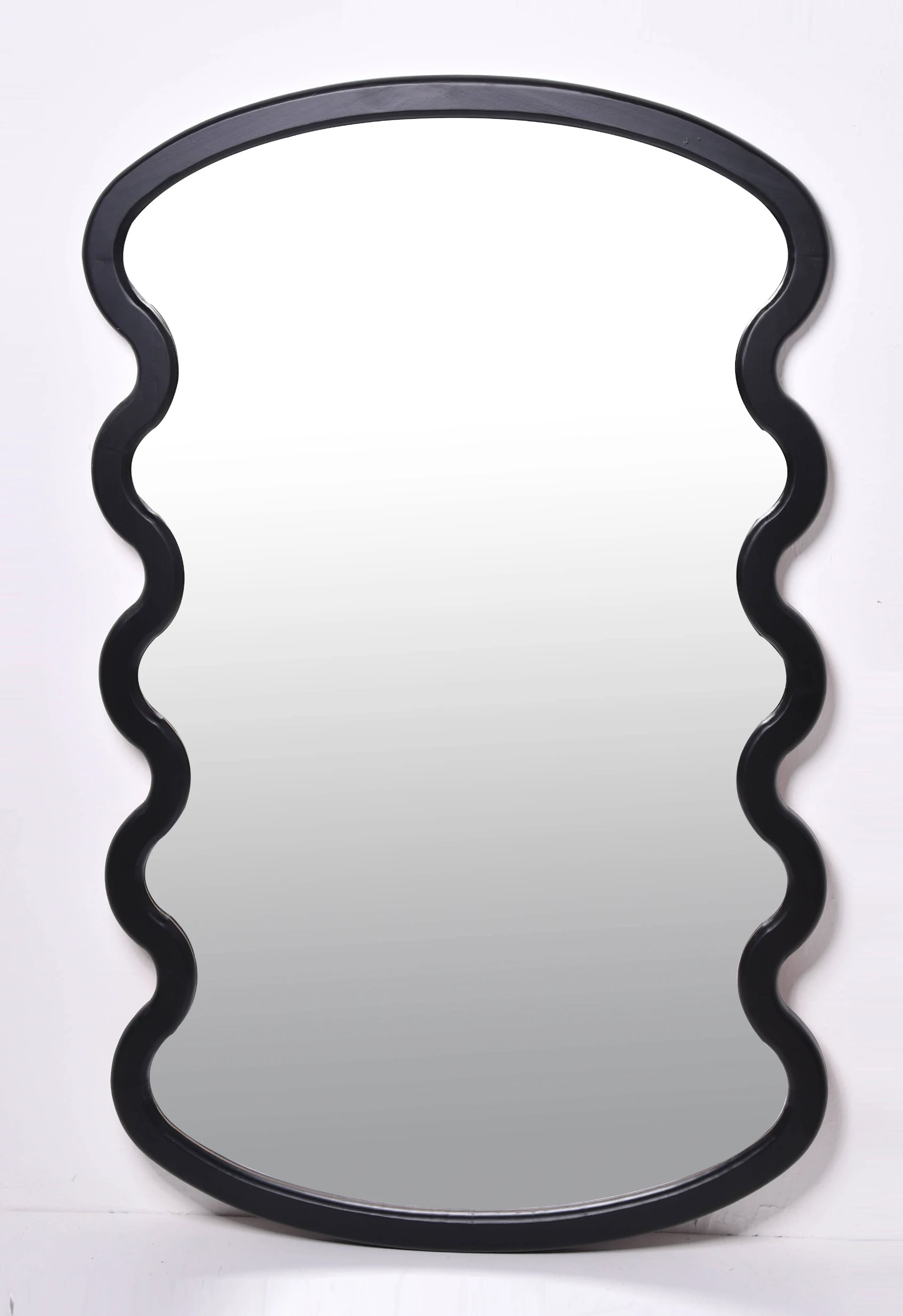 Handcrafted Large Wooden Wall Mirror with Bold Rustic Frame Cozy Modern Design for Traditional Interiors for Bedrooms Hallways