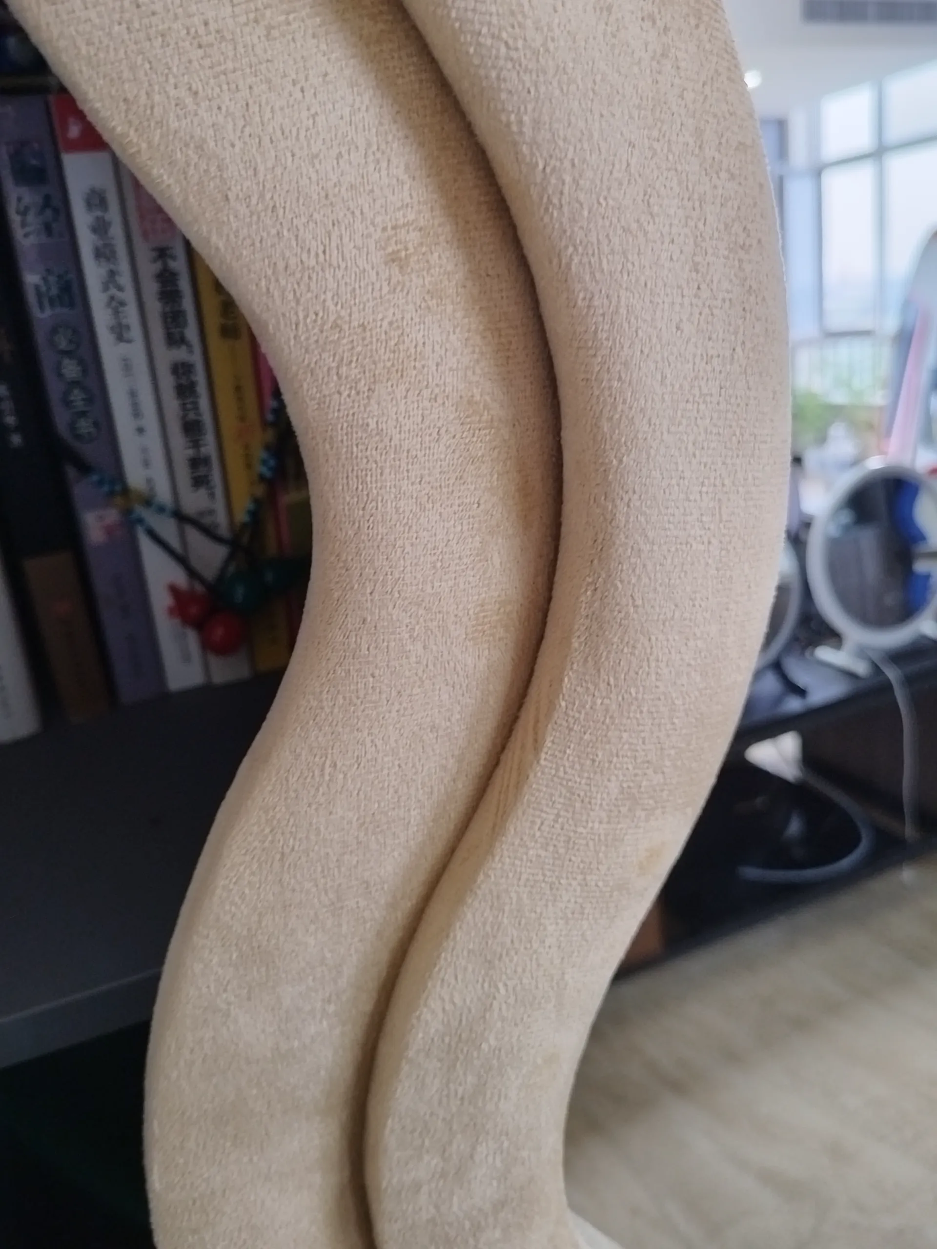 Light Luxury Handmade Glass Full-Body Mirror Modern Standing Wave Design for Bedroom & Living Room