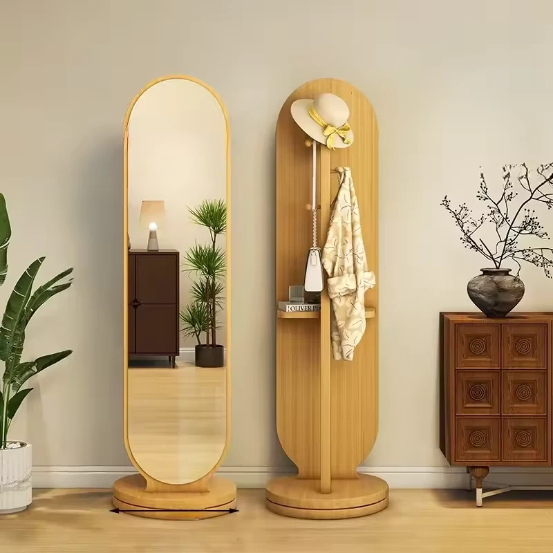 Full - Length Mirror Multifunctional Rotating Floor Mirror