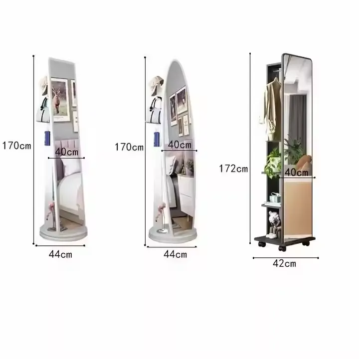 Rotating Wooden Full-Length Mirror: Elevate Your Space