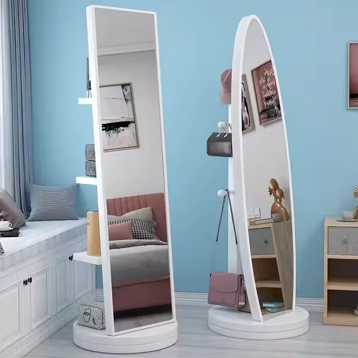 Rotating Wooden Full-Length Mirror: Elevate Your Space