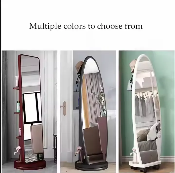 Rotating Wooden Full-Length Mirror: Elevate Your Space