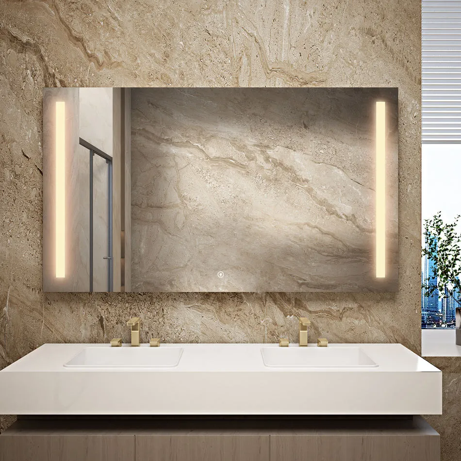 Venetian Style Etched Glass Bathroom Mirror for a Luxurious Ornate Look