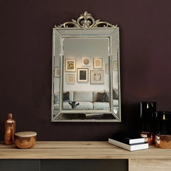 Luxury Antique Large Hotel Engineering Home Decor Mirror Modern Customized Shape Bedroom Mirror Decor Wall