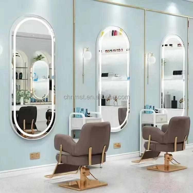Smart LED Mirror: a Stylish, Wall-mounted Glass Mirror Perfect for Living Rooms and Salons Smart LED Mirror: a Stylish, Wall-mounted Glass Mirror Perfect for Living Rooms and Salons