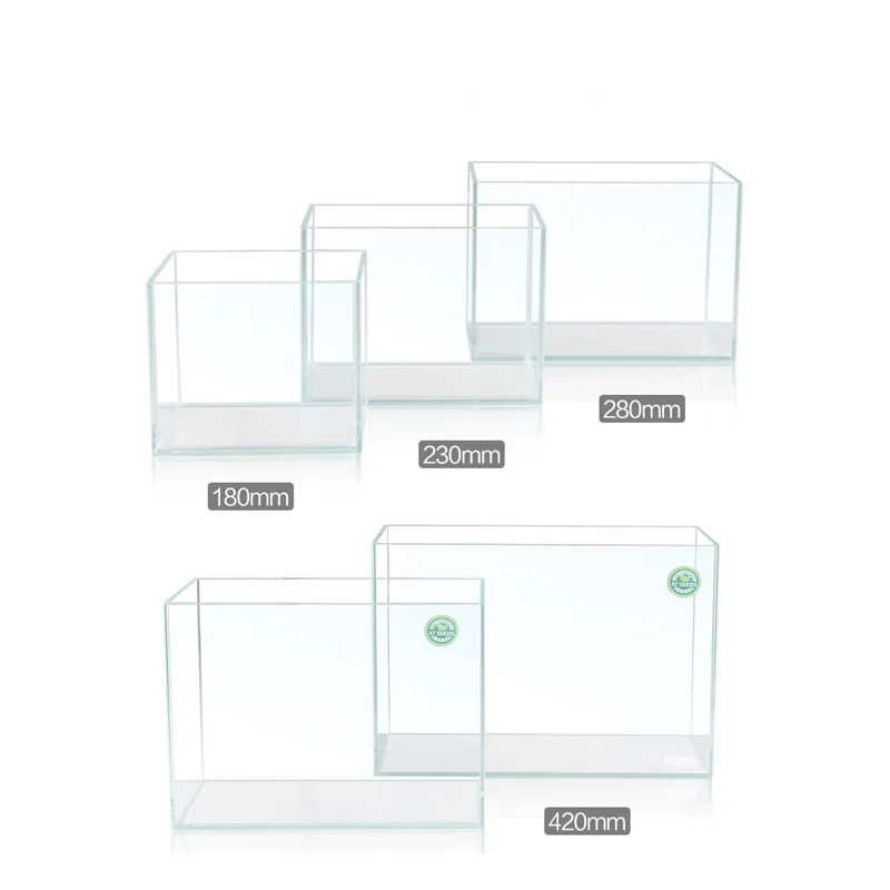 Tempered Glass Fish Tank - Ultra-Clear, Rimless, Leak-Proof