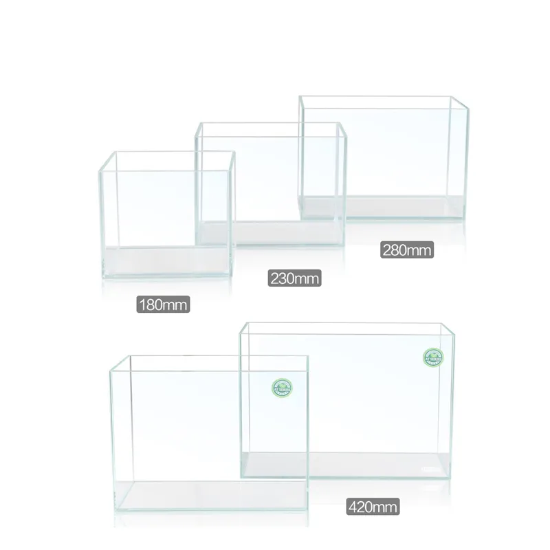 Tempered Glass Fish Tank - Ultra-Clear, Rimless, Leak-Proof