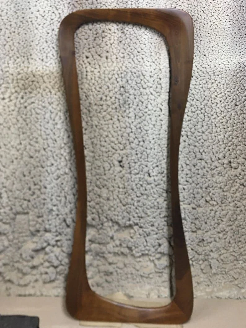 art deco wooden frame mirror 5mm thick mirror decorative bathroom mirror real walnut frame mirror handmade wooden frame mirror