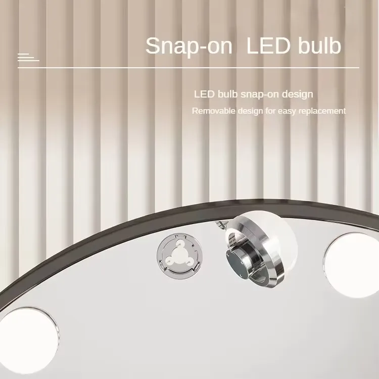 Modern Smart Makeup  LED Mirror  Home Decor Furniture Rectangle Touch Screen Illuminated Full Lengths Modern