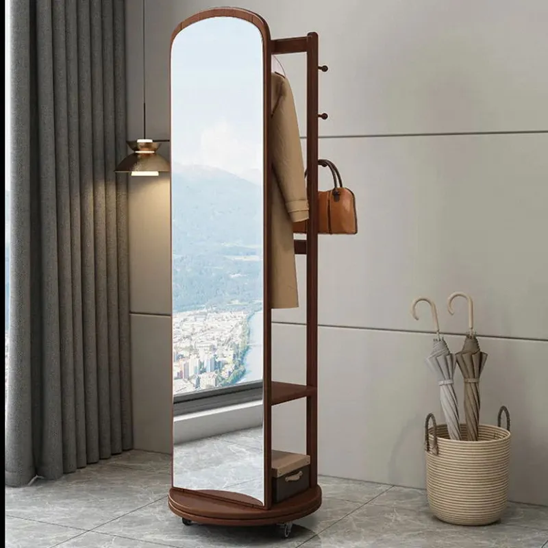 clothes rack with mirror