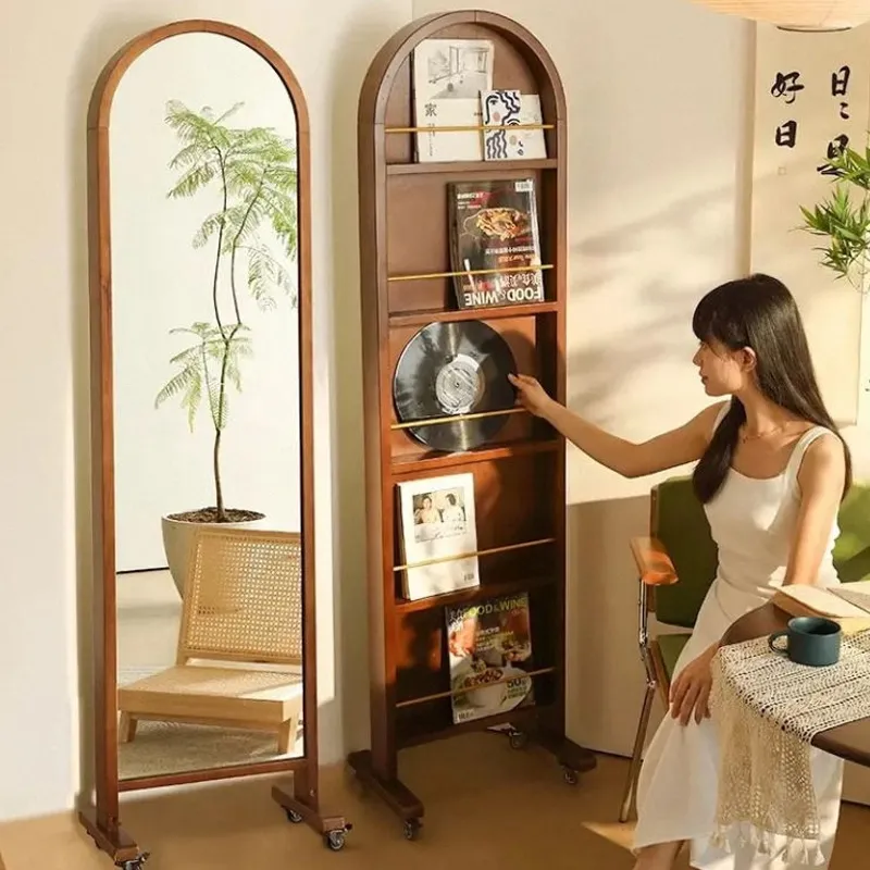 mirror with coat hooks