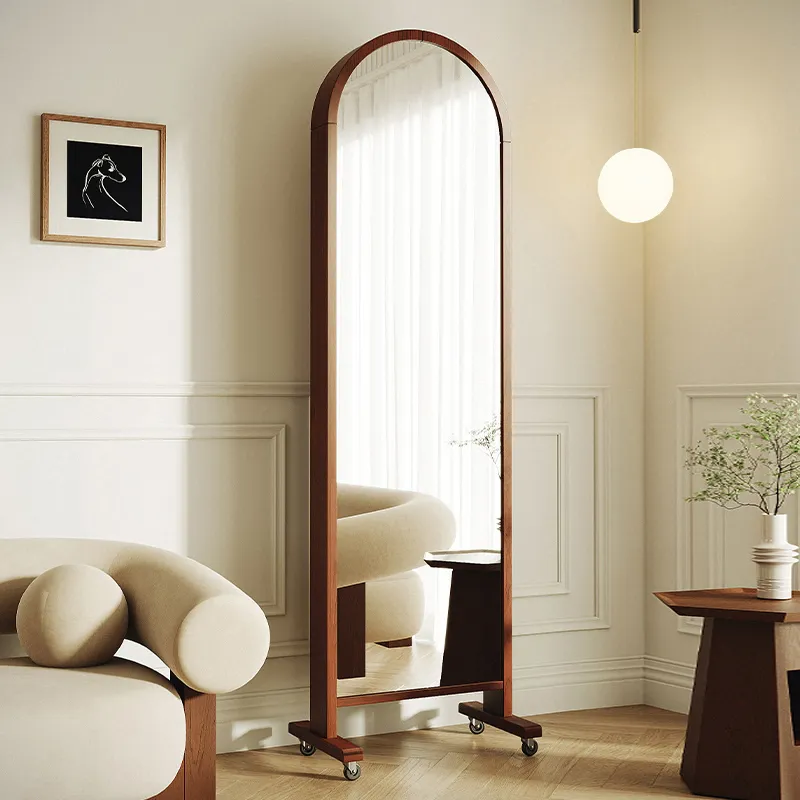 clothes rack with mirror