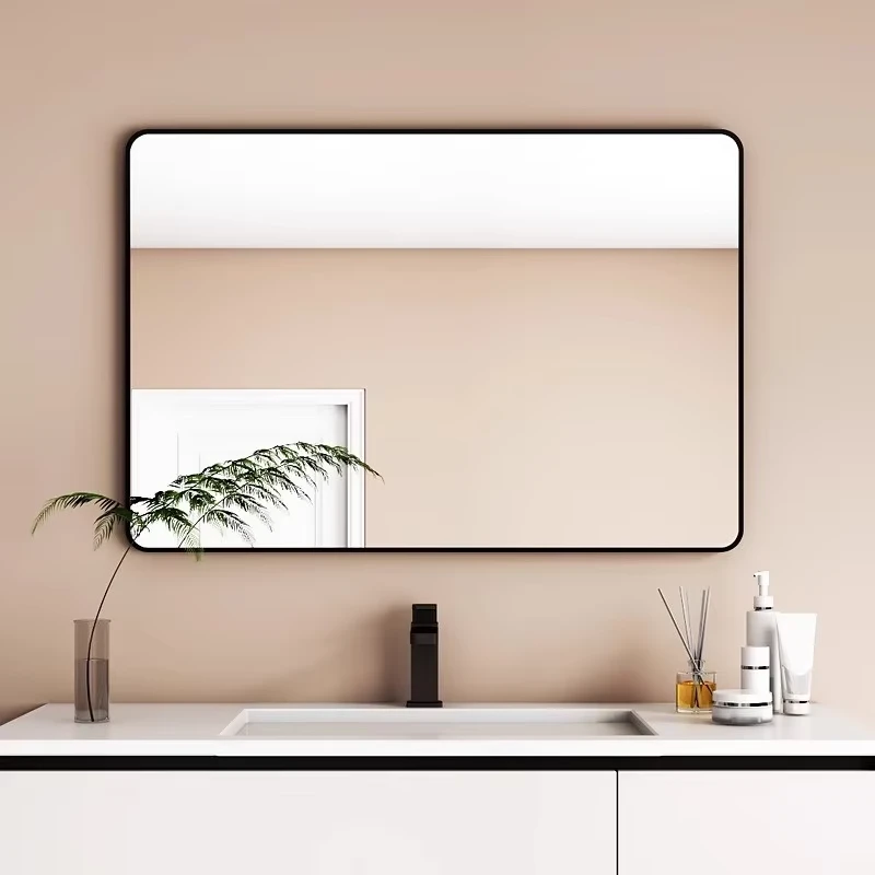 Customized Wholesale Large Metal Frame Rectangular Full-length Decorative Bathroom Wall Mirror