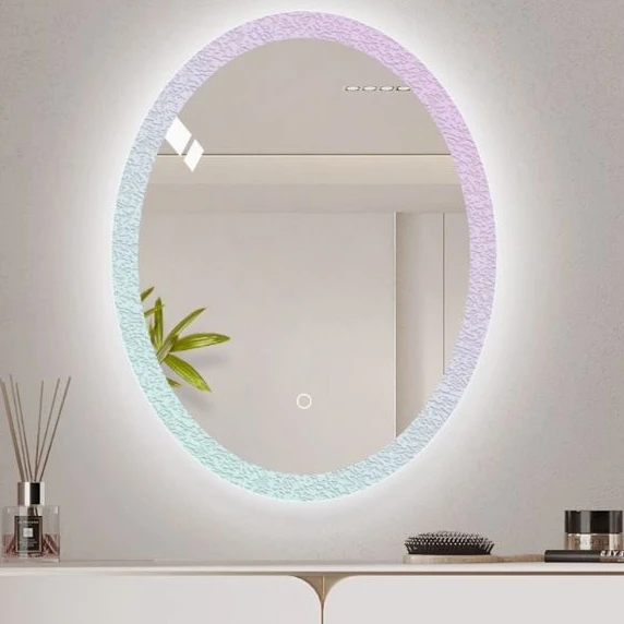 New LED Bathroom Mirror Colorful Frame