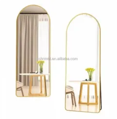 Customizing a Plain Floor Mirror with Paint and Stickers