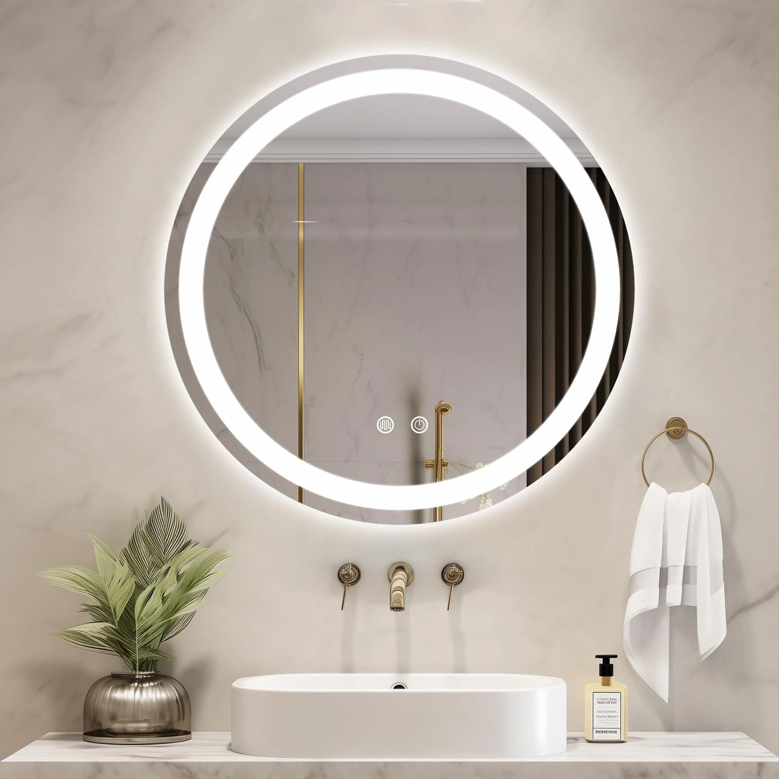 Elevate Your Bathroom Oasis with Our LED Bathroom Mirror