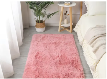 Preventing Slips With A Rainbow Fluffy Rug Pad