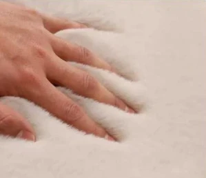 Faux Sheepskin Rug for Wheelchair Comfort