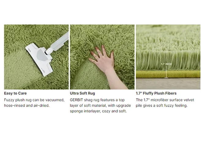 green shaggy rugs for sale