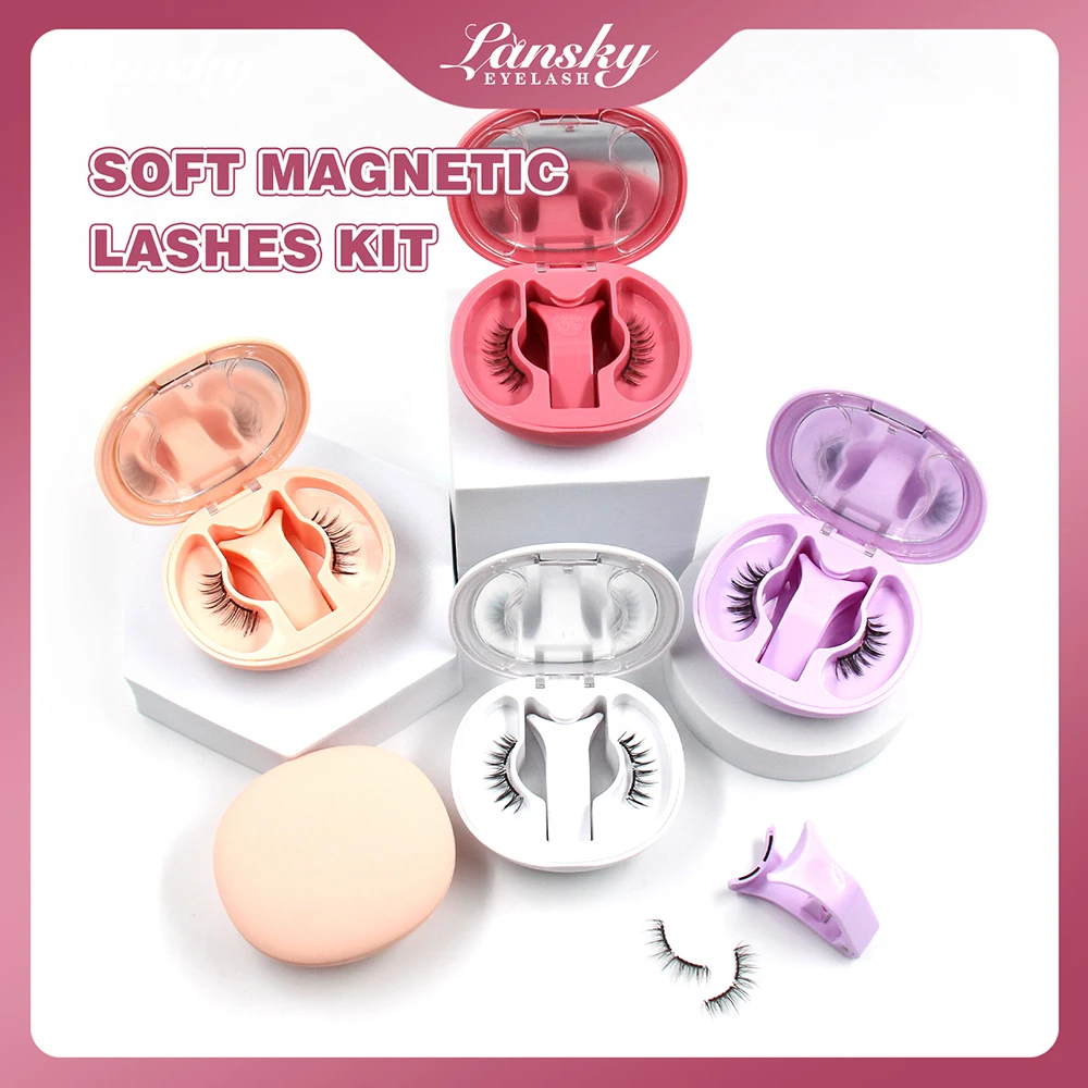 Magnetic lashes with applicator