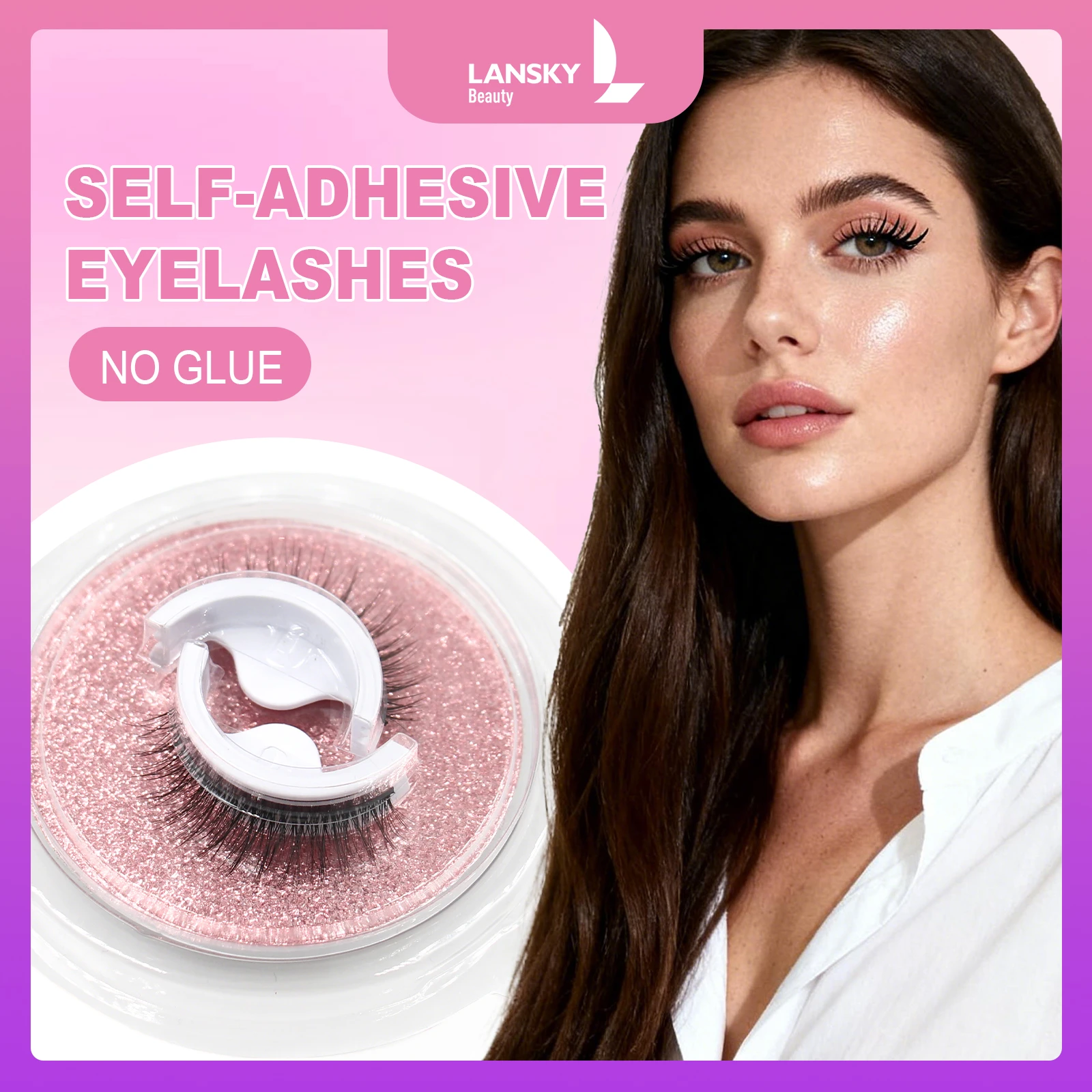 Self glue eyelashes- strip eyelashes 1 pair