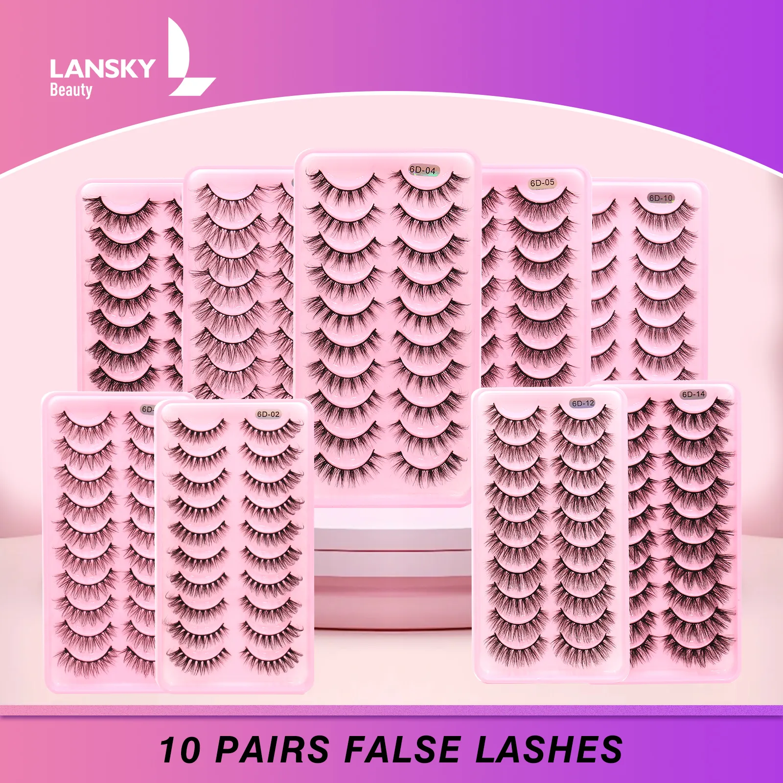 Wispy False Lashes – Lightweight, Natural, Reusable