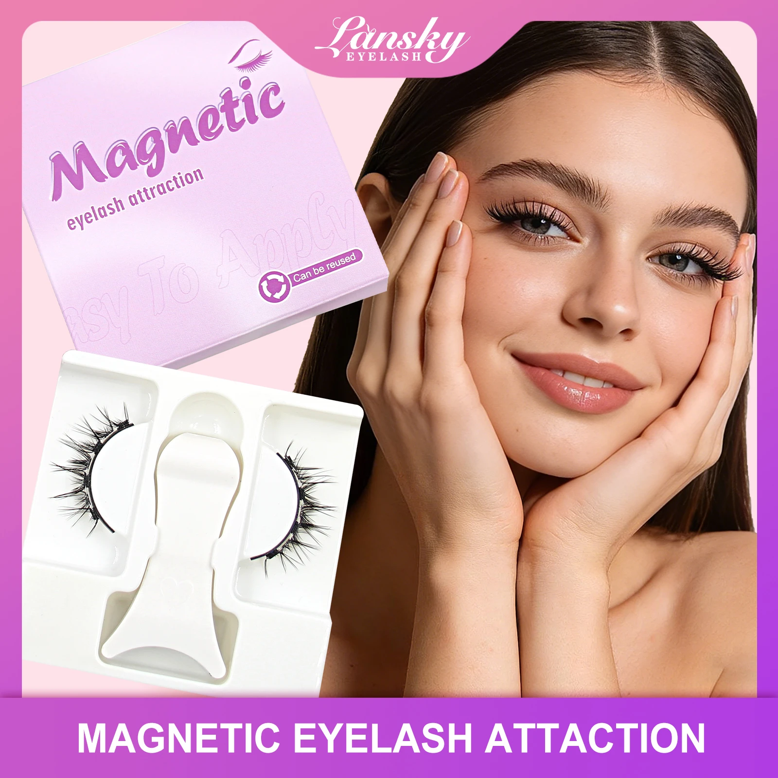 Magnetic false eyelashes