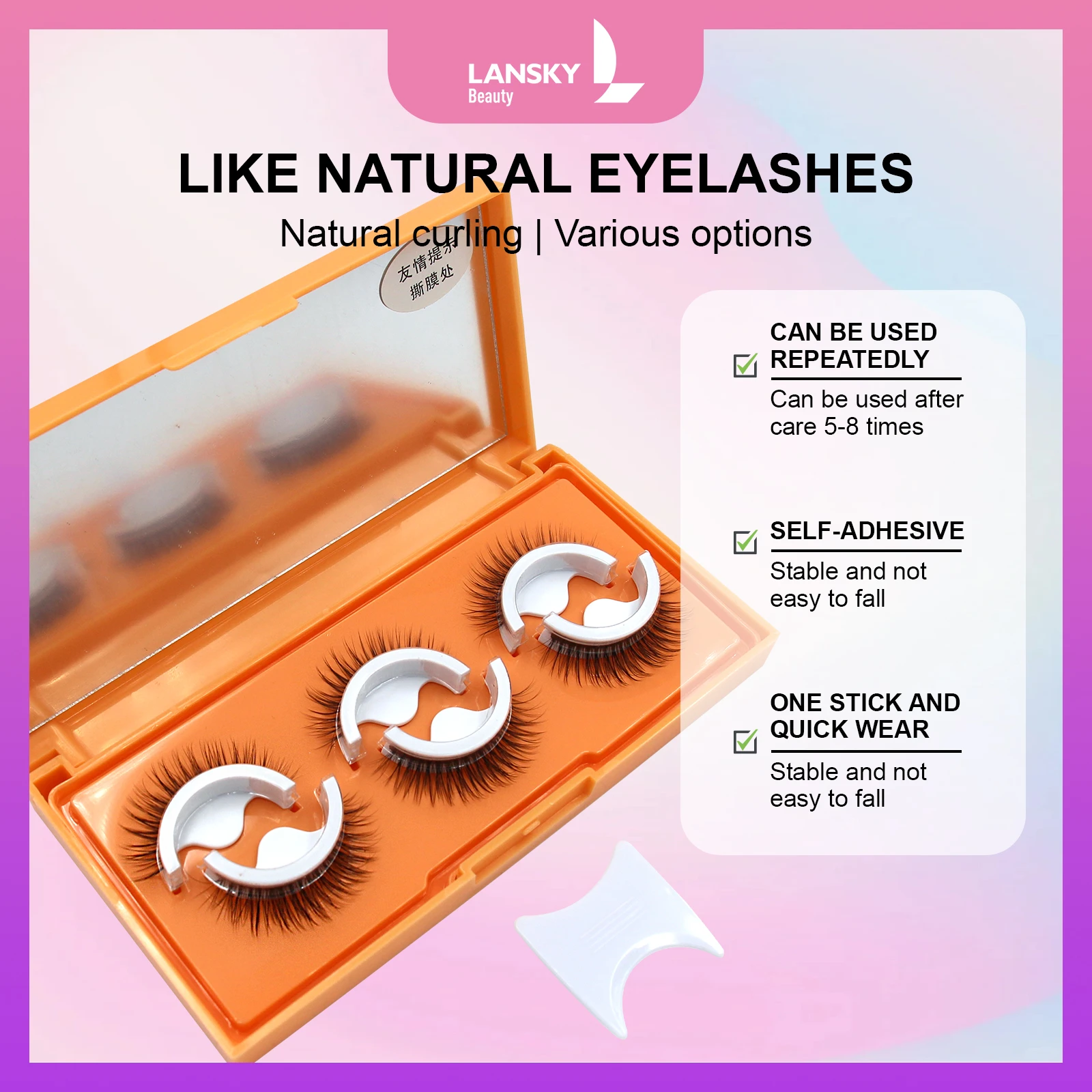 Pre-glue Lashes ,strip lashes