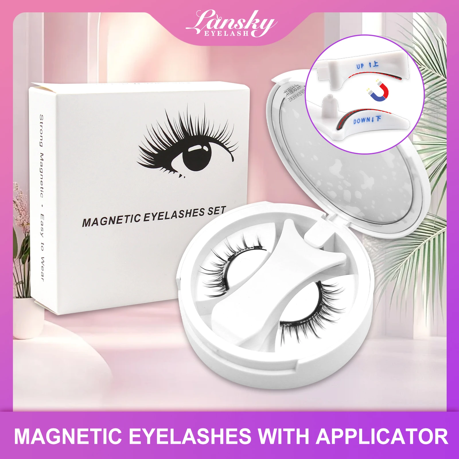 Magnetic Eyelashes With Applicator