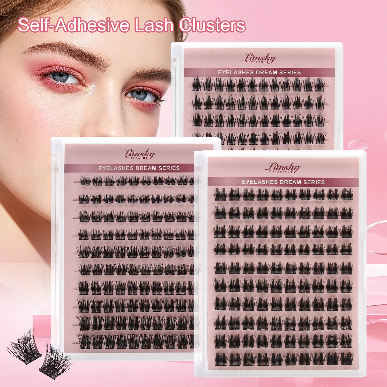 cluster false lashes