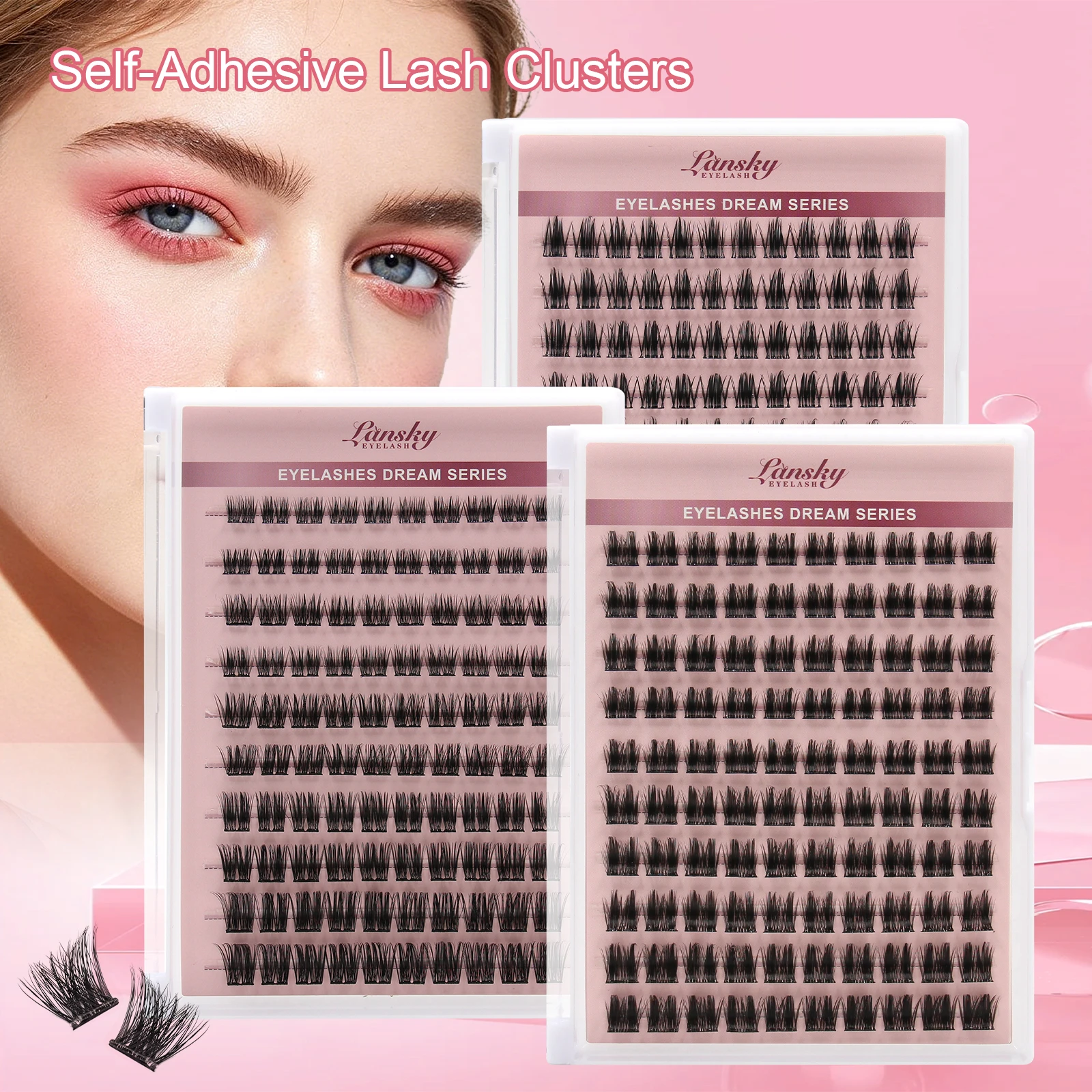 Self-Adhesive Lash Clusters