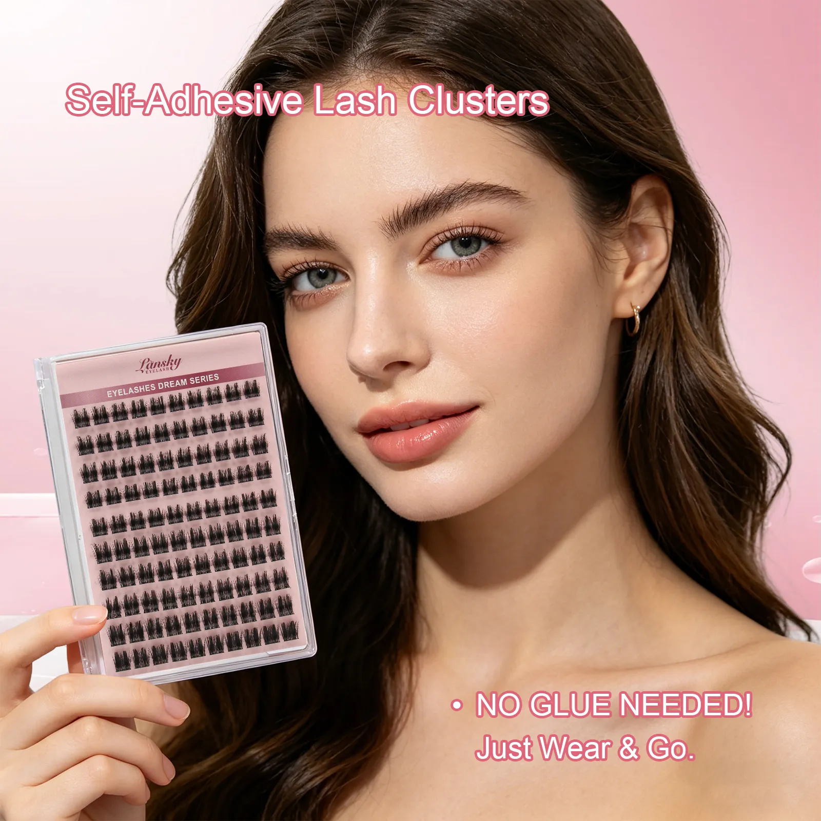 natural lash clusters
